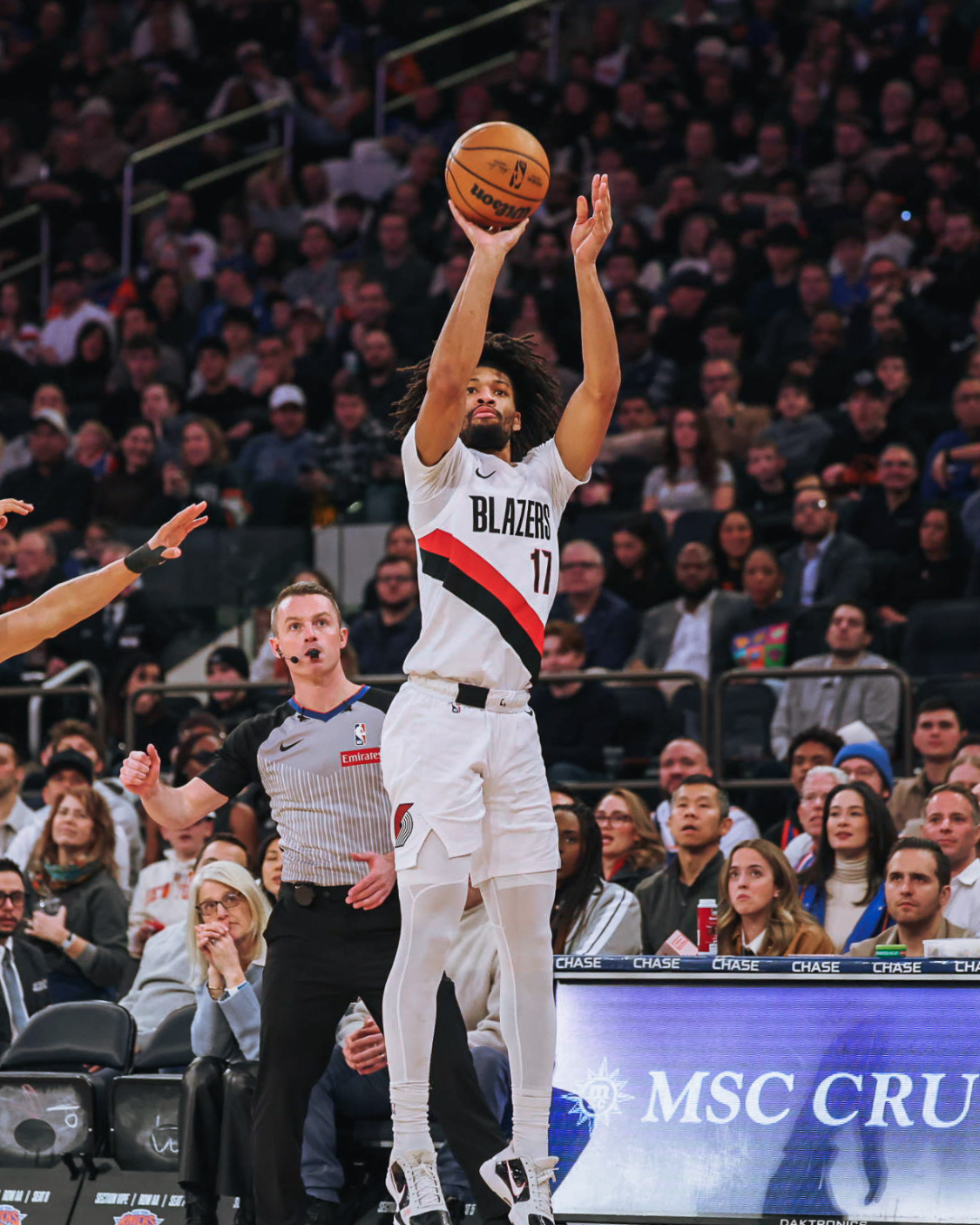 北京单场-杨瀚森无得分开拓者不敌尼克斯4连败，布伦森26分唐斯14分20板